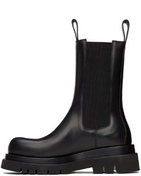 Bottines chelsea en cuir noires Bottega Veneta