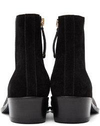 Bottines chelsea en cuir noires Human Recreational Services