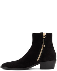 Bottines chelsea en cuir noires Human Recreational Services