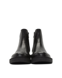 Bottines chelsea en cuir noires Neil Barrett