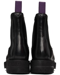 Bottines chelsea en cuir noires Eytys