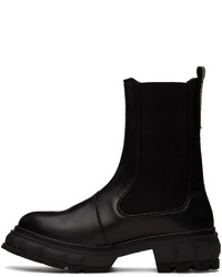 Bottines chelsea en cuir noires Viron