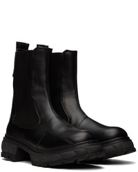 Bottines chelsea en cuir noires Viron