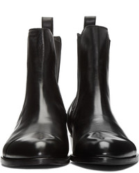 Bottines chelsea en cuir noires Robert Clergerie