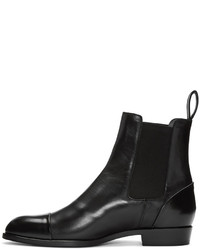 Bottines chelsea en cuir noires Robert Clergerie