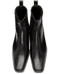 Bottines chelsea en cuir noires Haider Ackermann