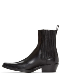 Bottines chelsea en cuir noires Haider Ackermann