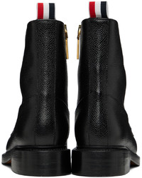 Bottines chelsea en cuir noires Thom Browne