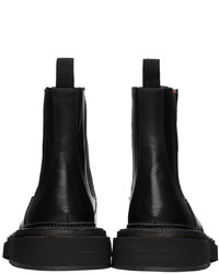 Bottines chelsea en cuir noires Marsèll