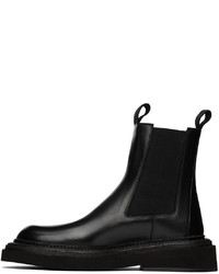 Bottines chelsea en cuir noires Marsèll