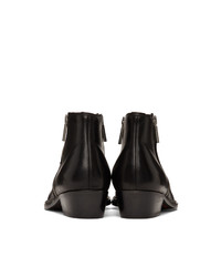 Bottines chelsea en cuir noires Hugo