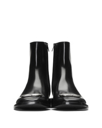 Bottines chelsea en cuir noires Balenciaga