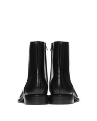 Bottines chelsea en cuir noires Balenciaga