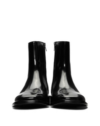 Bottines chelsea en cuir noires Balenciaga