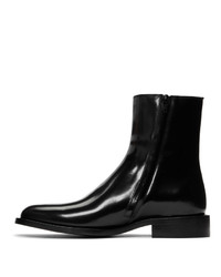 Bottines chelsea en cuir noires Balenciaga