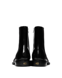 Bottines chelsea en cuir noires Balenciaga