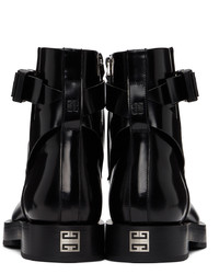 Bottines chelsea en cuir noires Givenchy