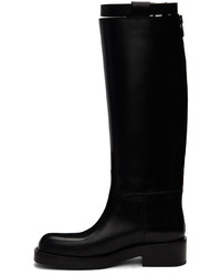 Bottines chelsea en cuir noires Ann Demeulemeester