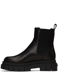 Bottines chelsea en cuir noires Mackage