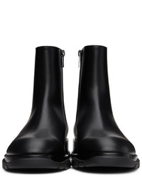 Bottines chelsea en cuir noires Alexander McQueen