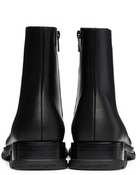 Bottines chelsea en cuir noires Alexander McQueen