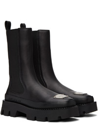 Bottines chelsea en cuir noires Misbhv