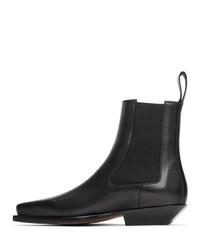 Bottines chelsea en cuir noires Bottega Veneta