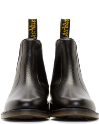 Bottines chelsea en cuir noires Dr. Martens