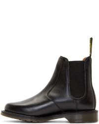 Bottines chelsea en cuir noires Dr. Martens