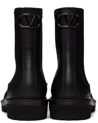 Bottines chelsea en cuir noires Valentino Garavani