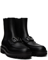 Bottines chelsea en cuir noires Valentino Garavani