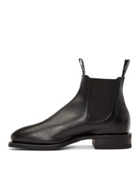 Bottines chelsea en cuir noires R.M. Williams