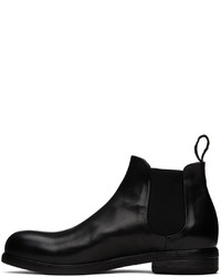 Bottines chelsea en cuir noires Marsèll