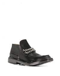 Bottines chelsea en cuir noires Premiata