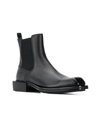 Bottines chelsea en cuir noires Alexander McQueen