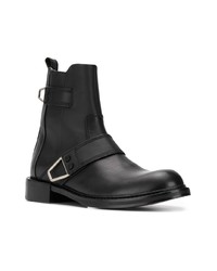 Bottines chelsea en cuir noires Diesel