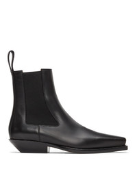 Bottines chelsea en cuir noires Bottega Veneta