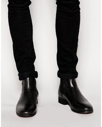 Bottines chelsea en cuir noires