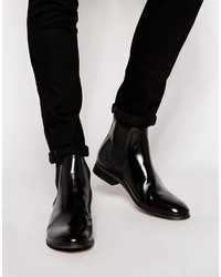 Bottines chelsea en cuir noires