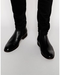 Bottines chelsea en cuir noires