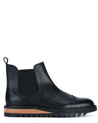 Bottines chelsea en cuir noires