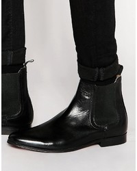 Bottines chelsea en cuir noires