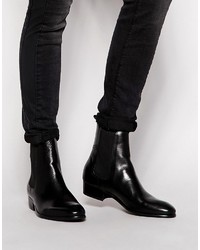 Bottines chelsea en cuir noires