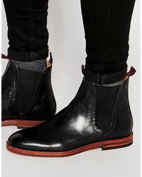 Bottines chelsea en cuir noires