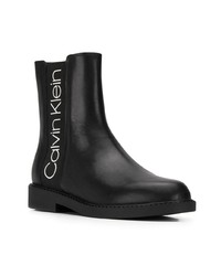 Bottines chelsea en cuir noires CK Calvin Klein