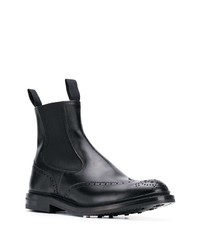 Bottines chelsea en cuir noires Tricker's