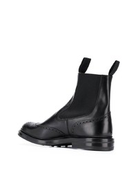 Bottines chelsea en cuir noires Tricker's