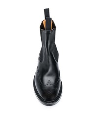 Bottines chelsea en cuir noires Tricker's