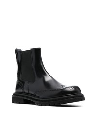 Bottines chelsea en cuir noires Fratelli Rossetti