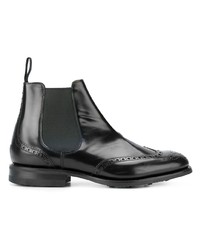 Bottines chelsea en cuir noires Church's